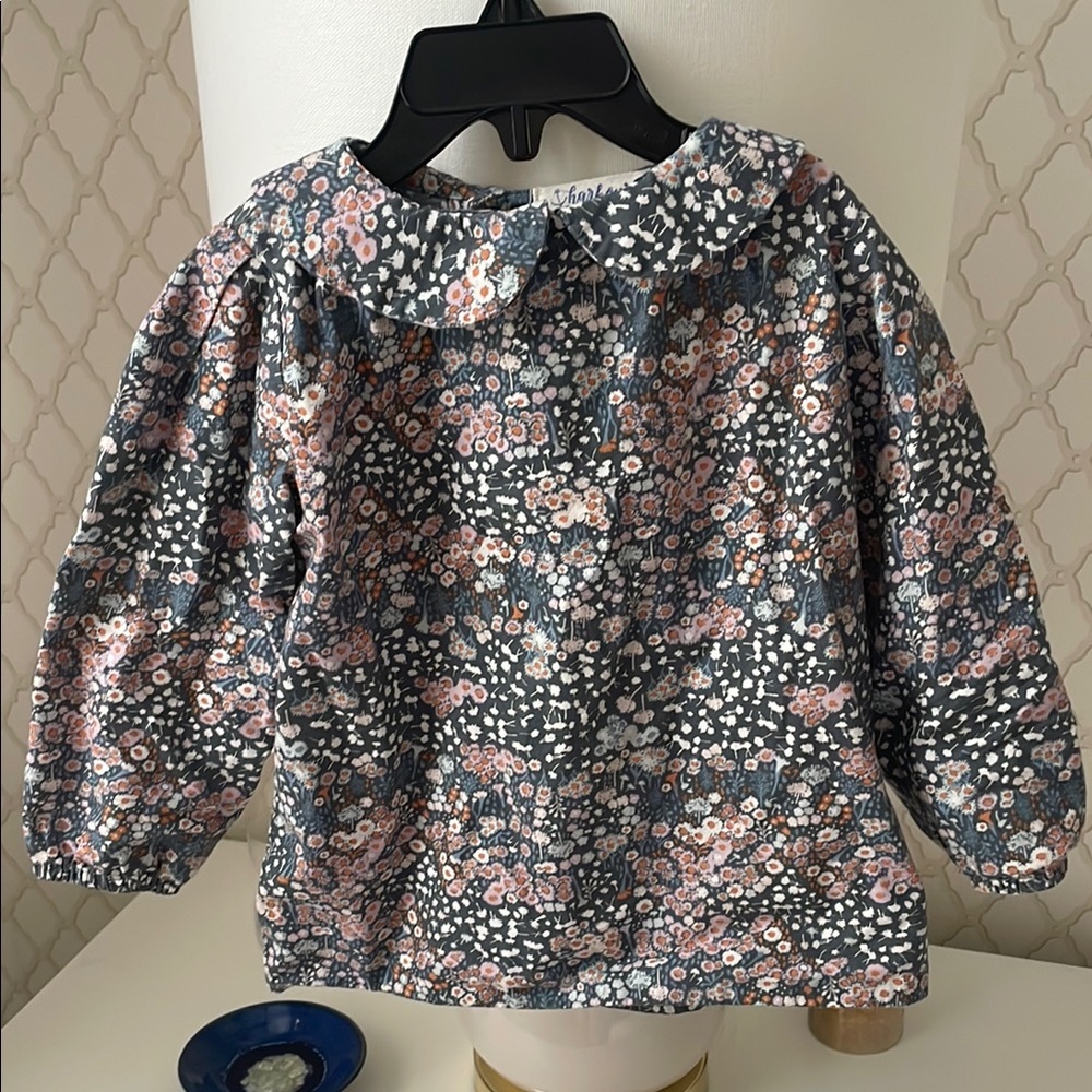 Floral Long Sleeve Girls Blouse